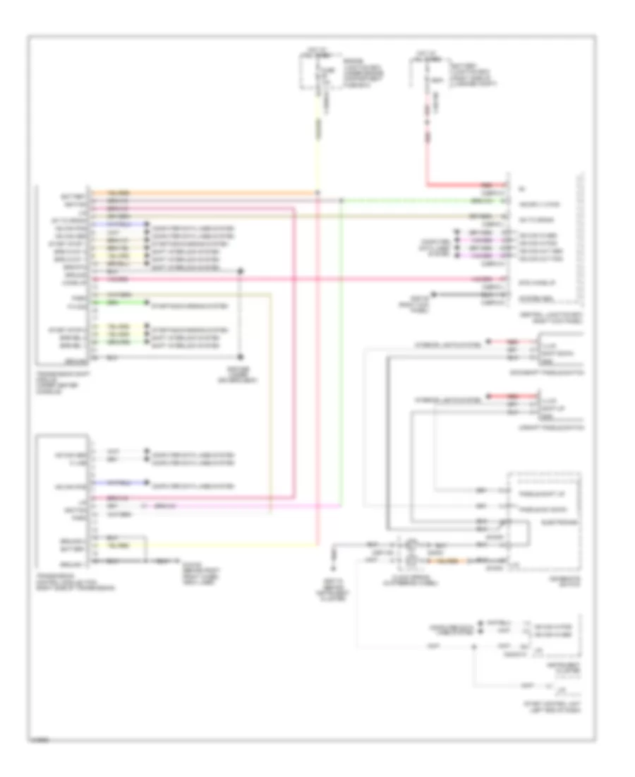 Transmission Wiring Diagram for Jaguar XF Luxury 2009