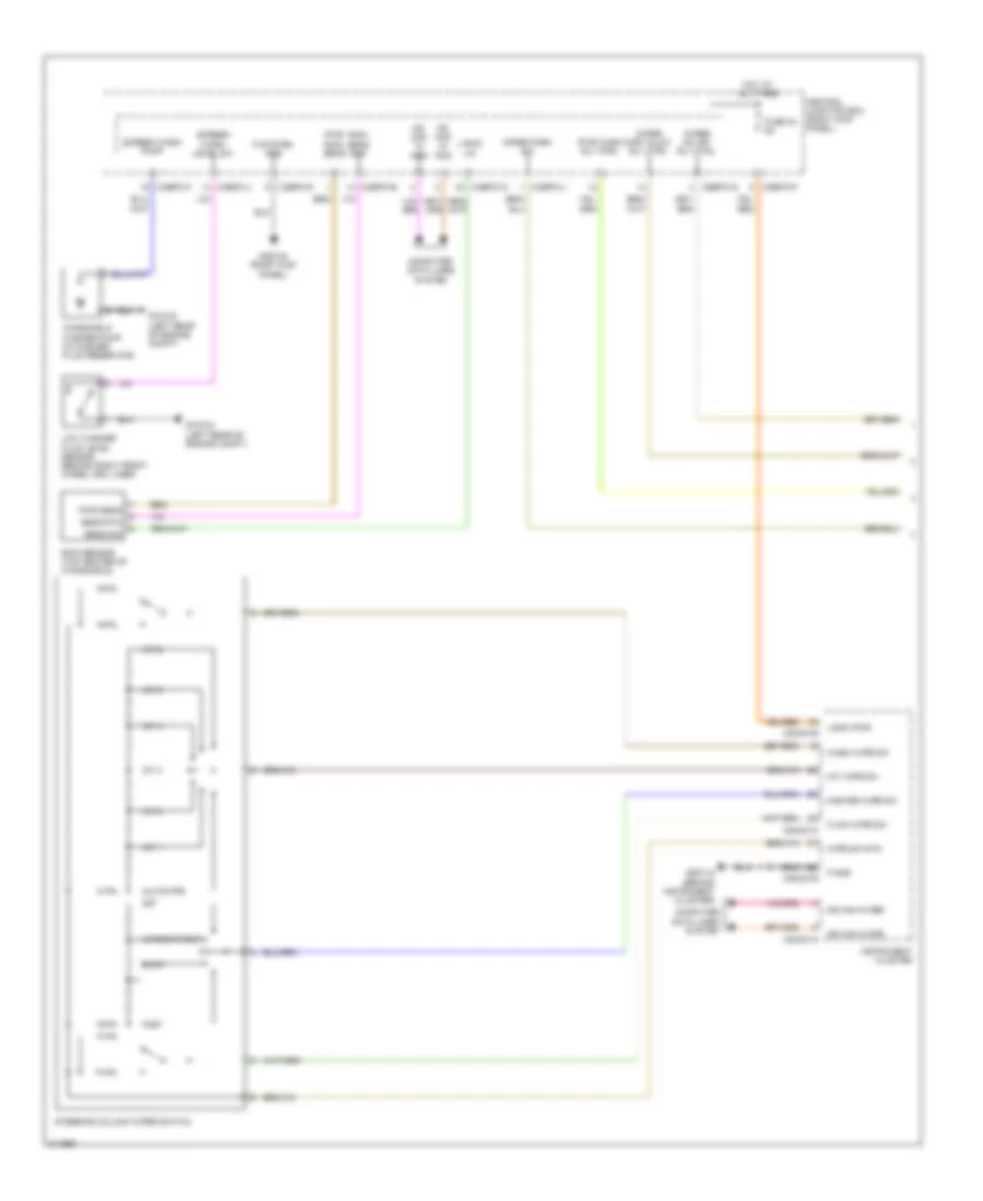Электросхема стеклоочистителя, дворников и омывателя (1 из 2) для Jaguar XF Premium Luxury 2009