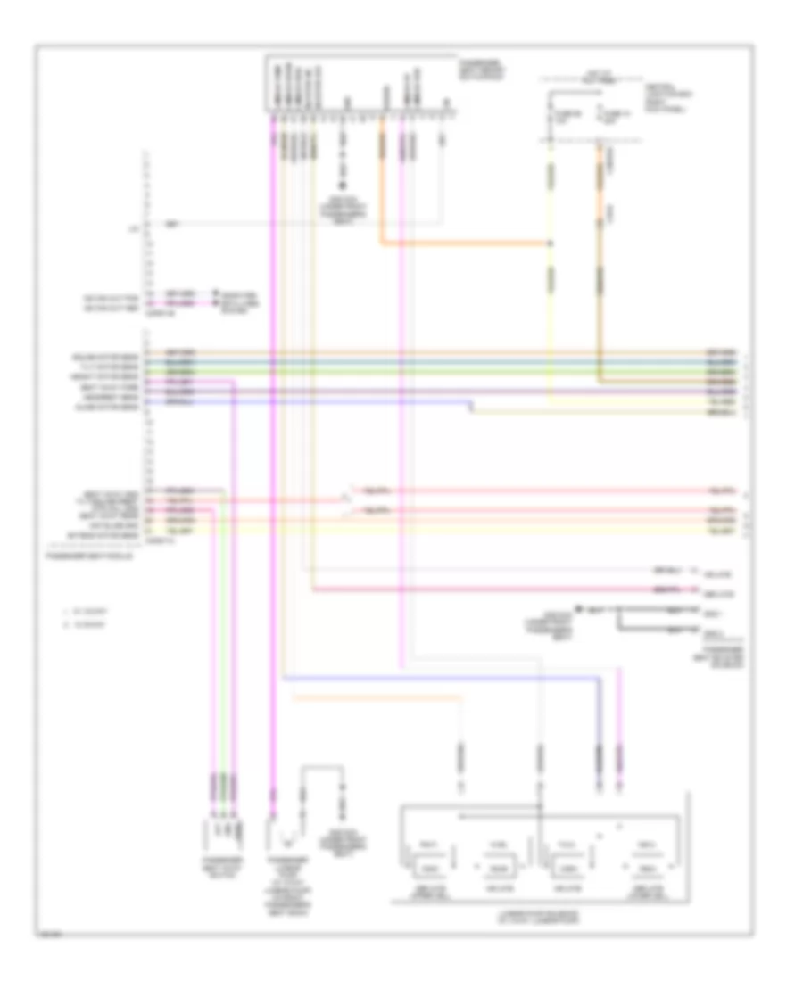Passengers Memory Seat Wiring Diagram (1 of 2) for Jaguar XF Supercharged 2014