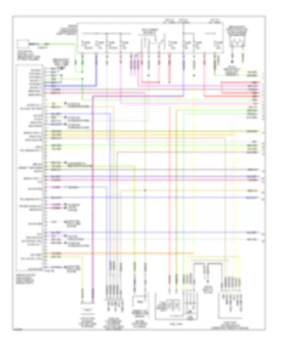 4.2L SC, Engine Performance Wiring Diagram (1 of 5) for Jaguar XF Supercharged 2009