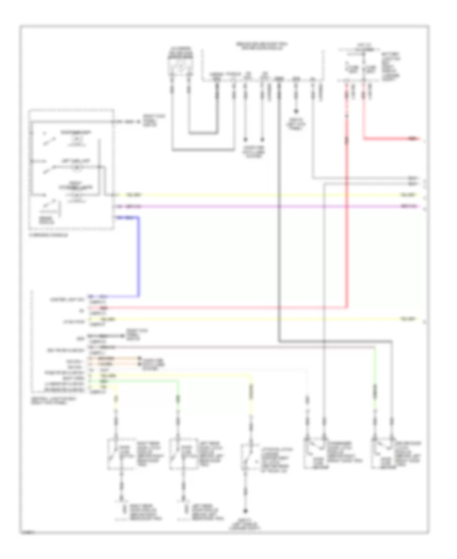 Courtesy Lamps Wiring Diagram 1 of 2 for Jaguar XF Supercharged 2009