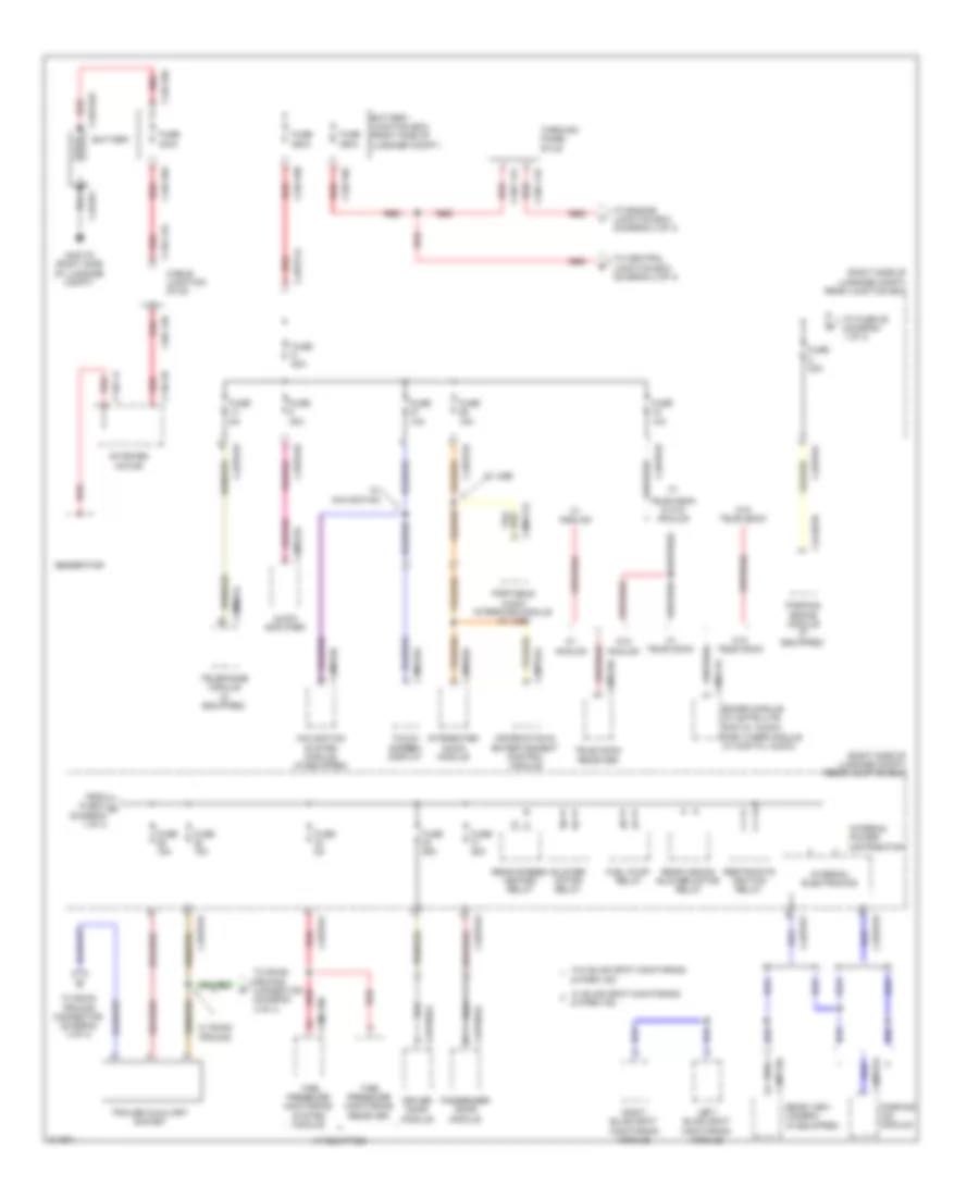 Power Distribution Wiring Diagram 1 of 4 for Jaguar XF Supercharged 2009