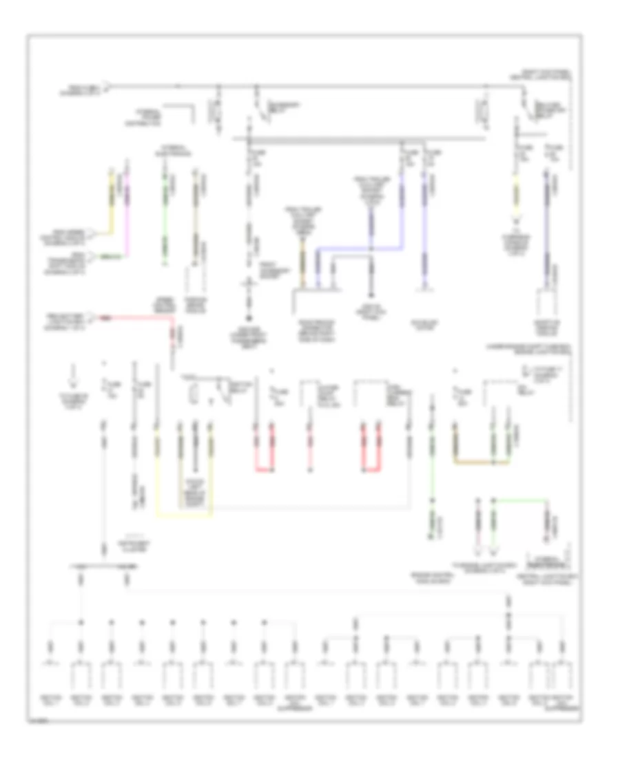 Power Distribution Wiring Diagram 3 of 4 for Jaguar XF Supercharged 2009