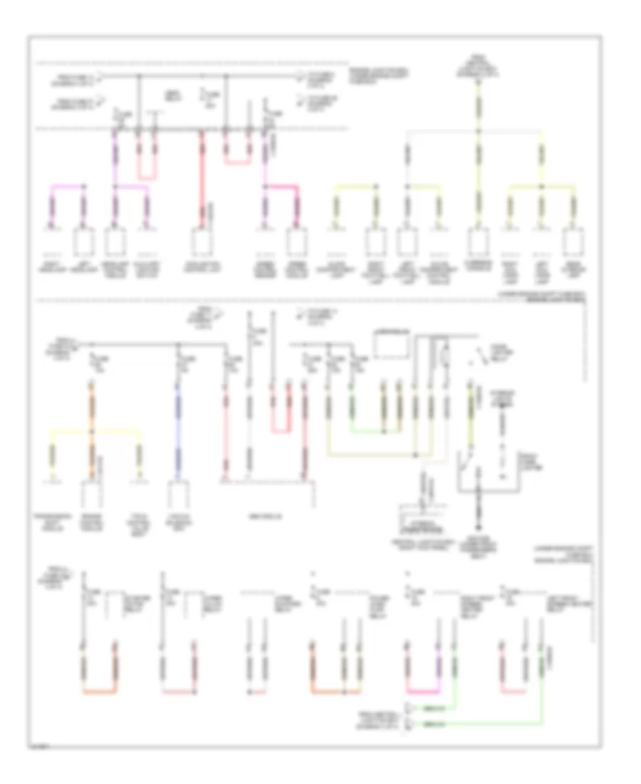 Power Distribution Wiring Diagram (4 of 4) for Jaguar XF Supercharged 2009