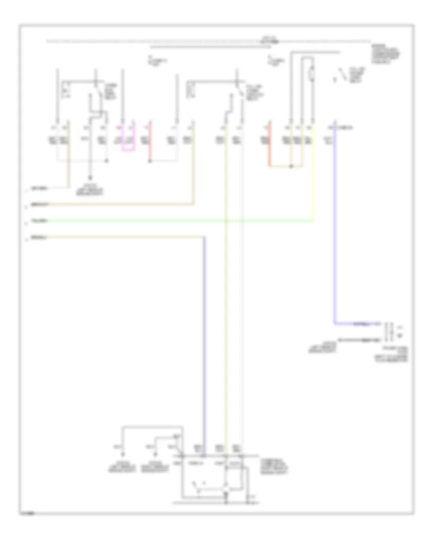 Wiper Washer Wiring Diagram 2 of 2 for Jaguar XF Supercharged 2009
