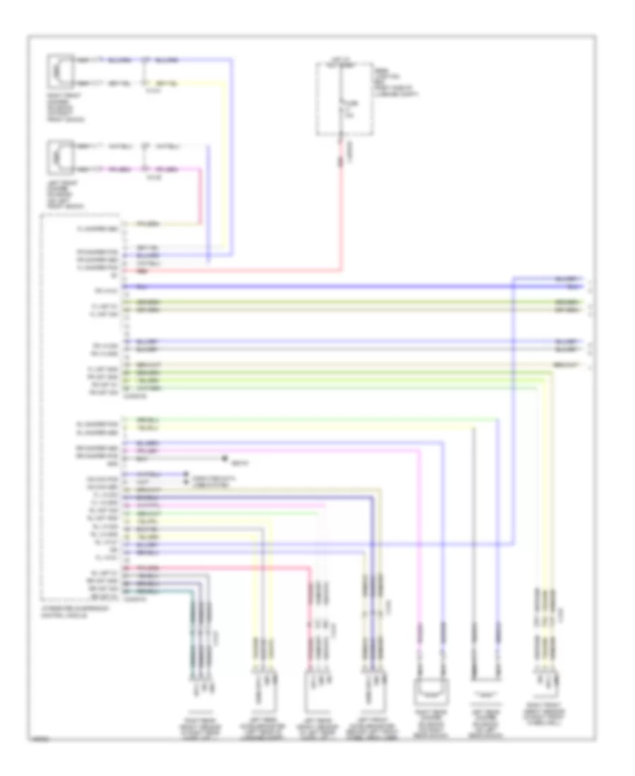 Electronic Air Suspension Wiring Diagram 1 of 2 for Jaguar XFR 2014