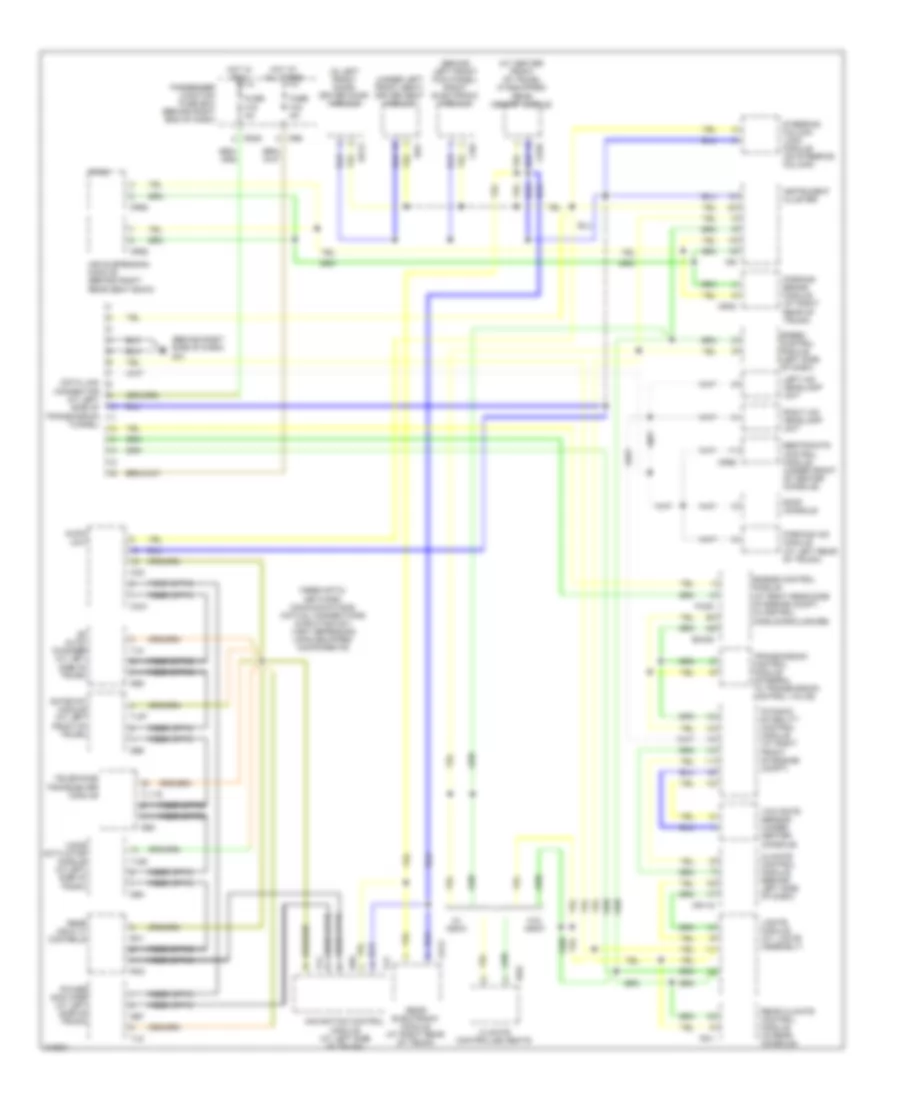 Computer Data Lines Wiring Diagram for Jaguar XJ8 2009
