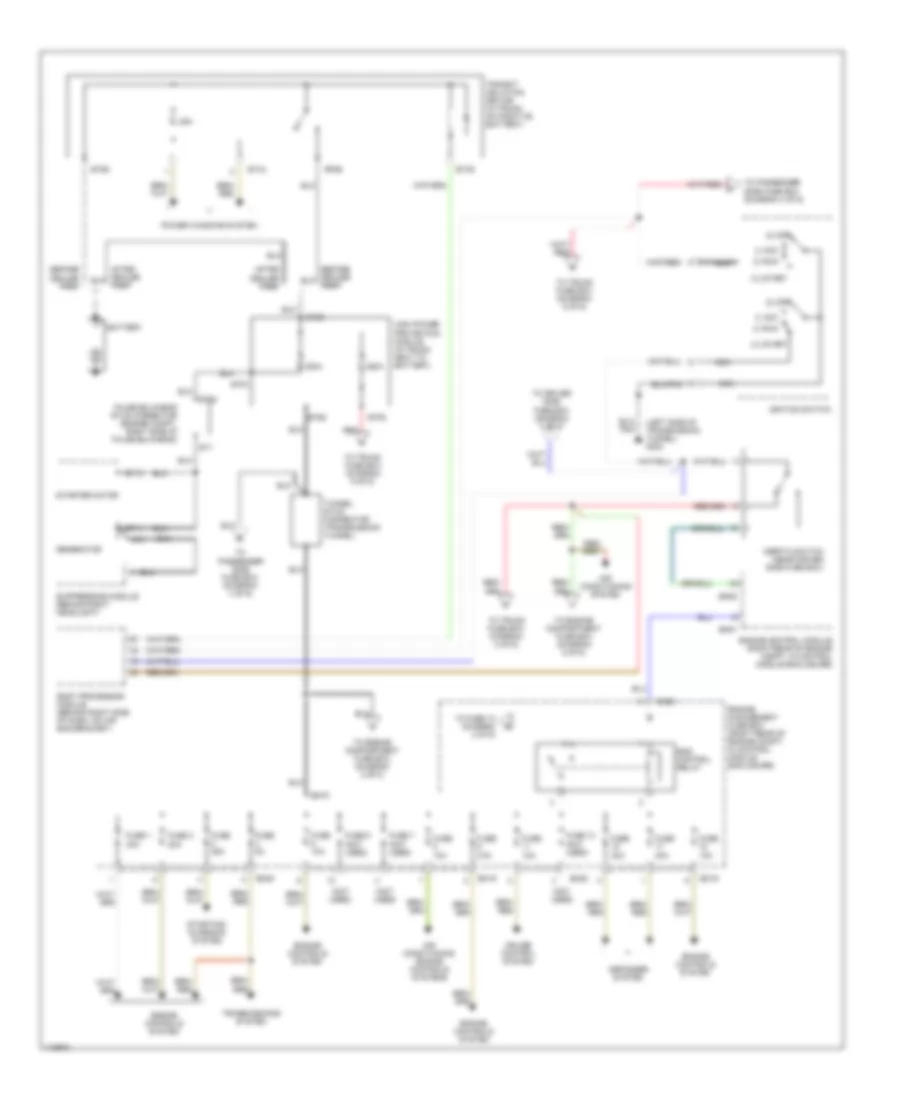 Power Distribution Wiring Diagram 1 of 6 for Jaguar XK8 2001