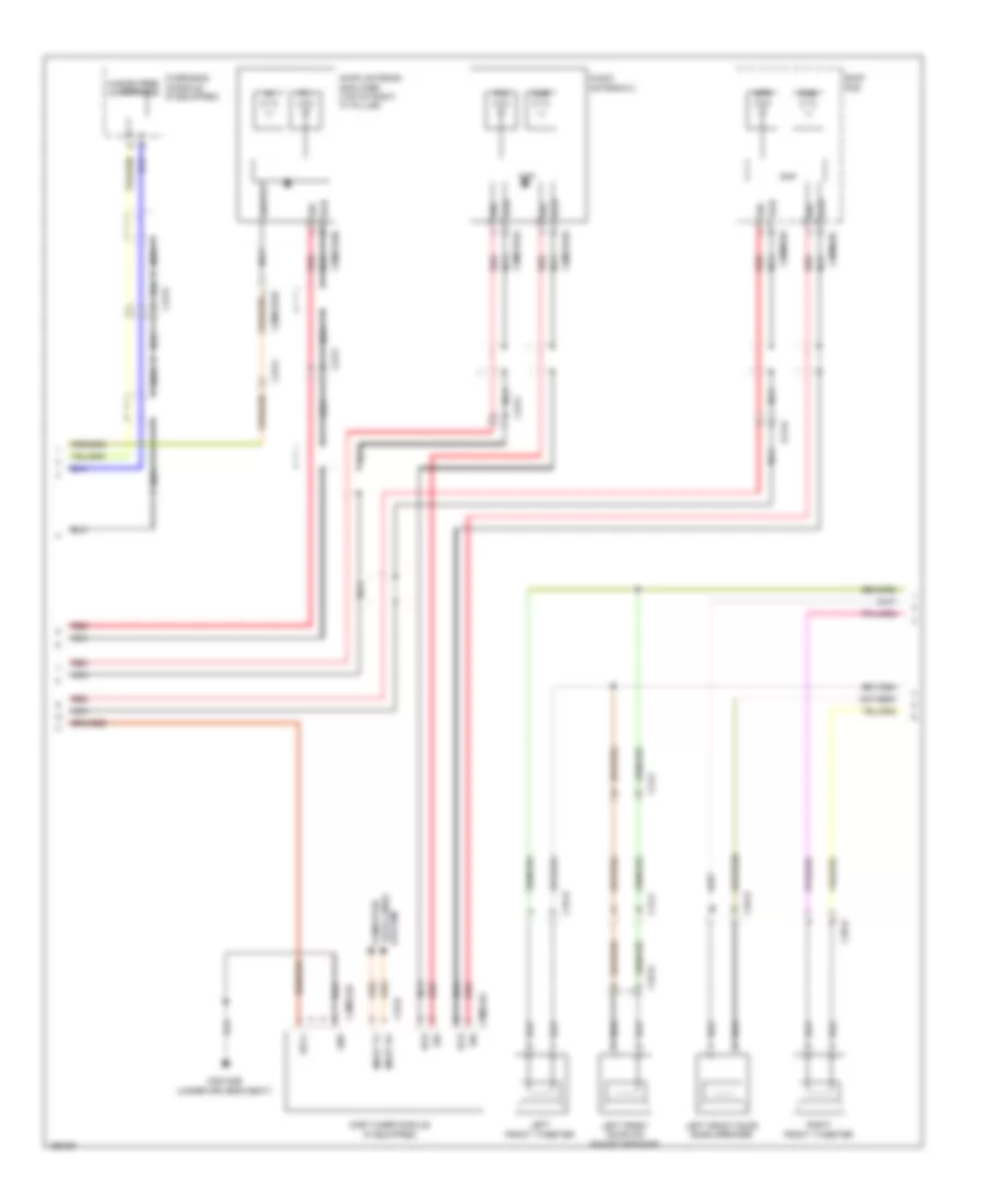 Premium Radio Wiring Diagram, 10 Speaker System (4 of 5) for Jaguar XFR-S 2014