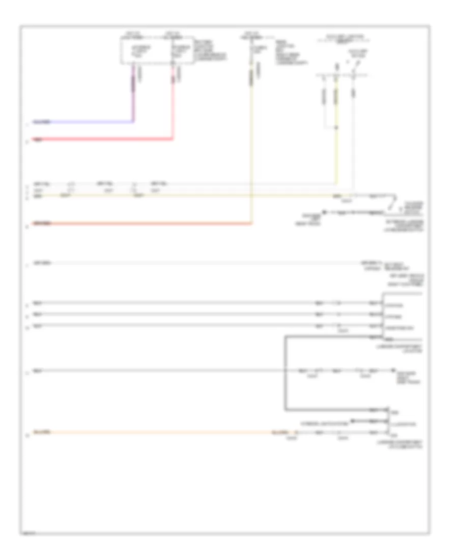 Trunk  Fuel Door Release Wiring Diagram (2 of 2) for Jaguar XJ 2014