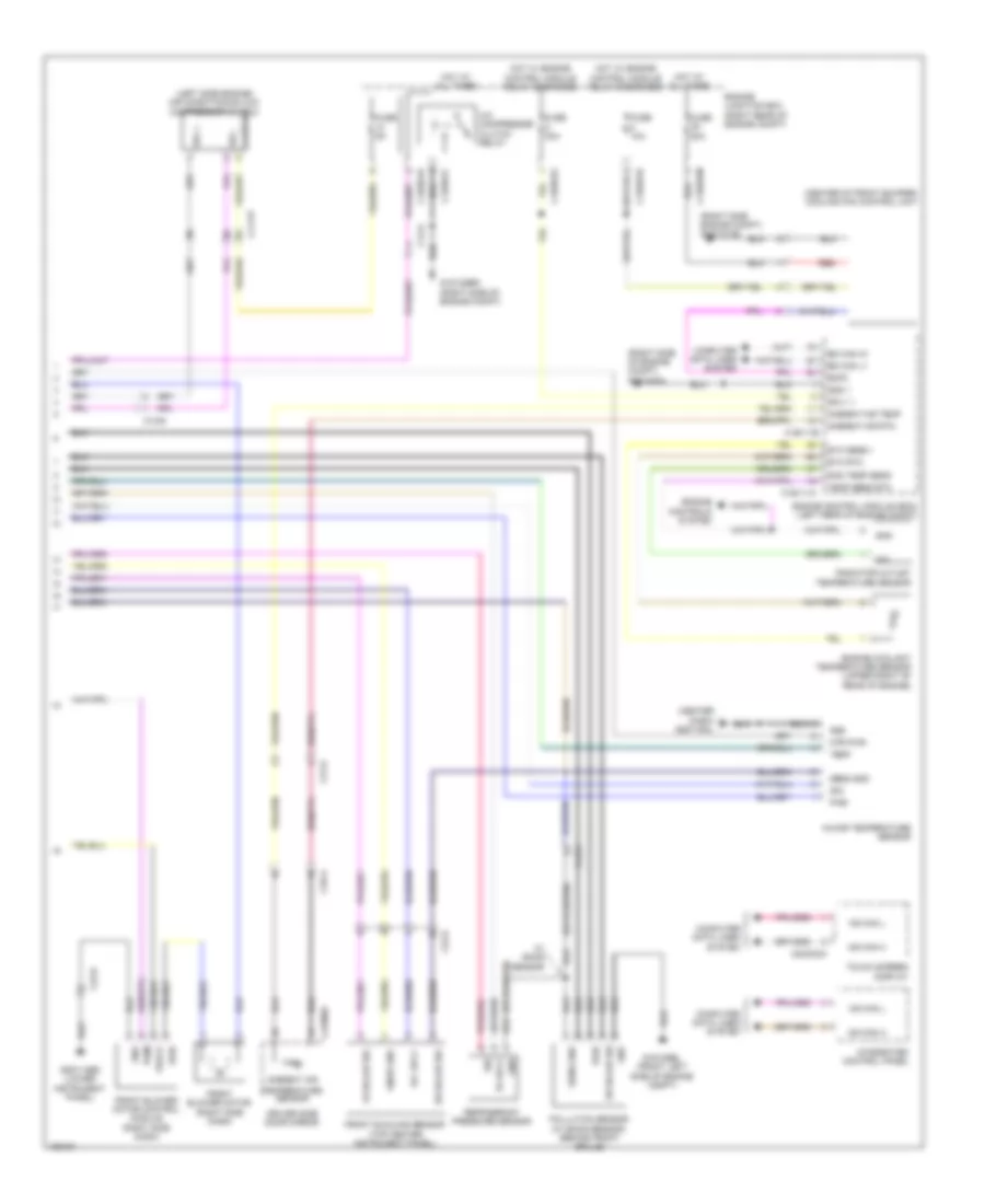 Automatic AC Wiring Diagram (3 of 3) for Jaguar XJ 2014