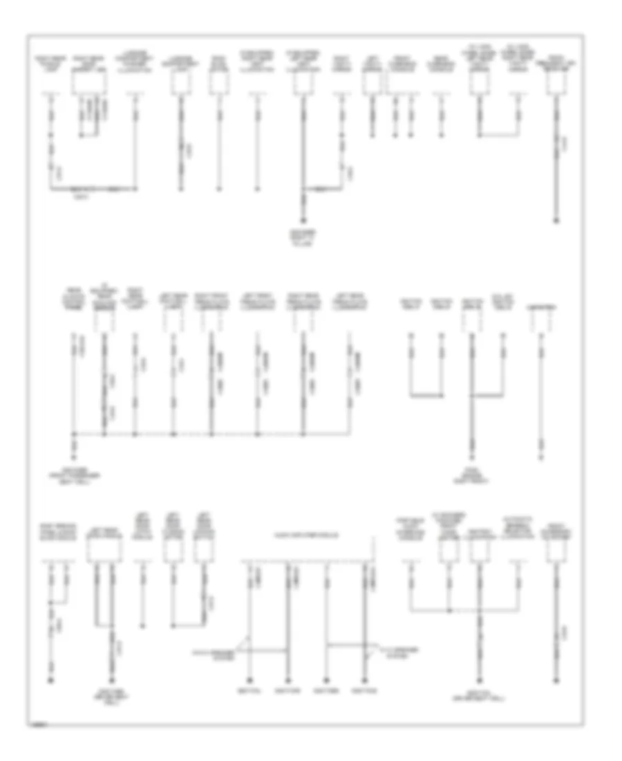 Ground Distribution Wiring Diagram 4 of 6 for Jaguar XJ 2014