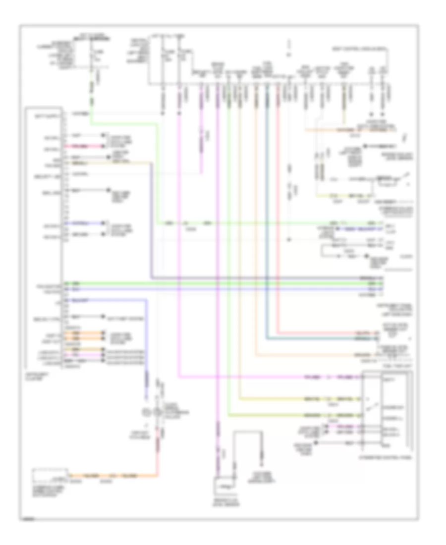 Instrument Cluster Wiring Diagram for Jaguar XJ 2014