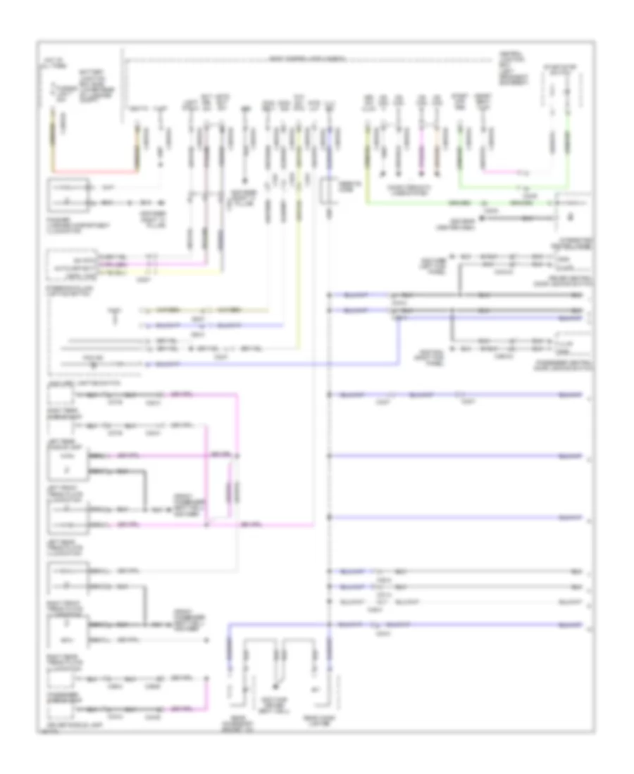 Instrument Illumination Wiring Diagram (1 of 2) for Jaguar XJ 2014