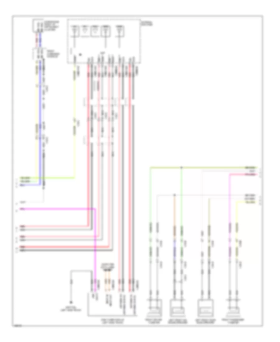 Navigation Wiring Diagram, 10 Speaker System (3 of 4) for Jaguar XJ 2014