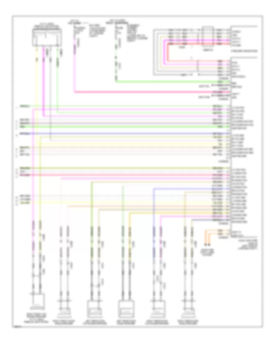 Navigation Wiring Diagram, 12  15 Speaker Systems (3 of 3) for Jaguar XJ 2014
