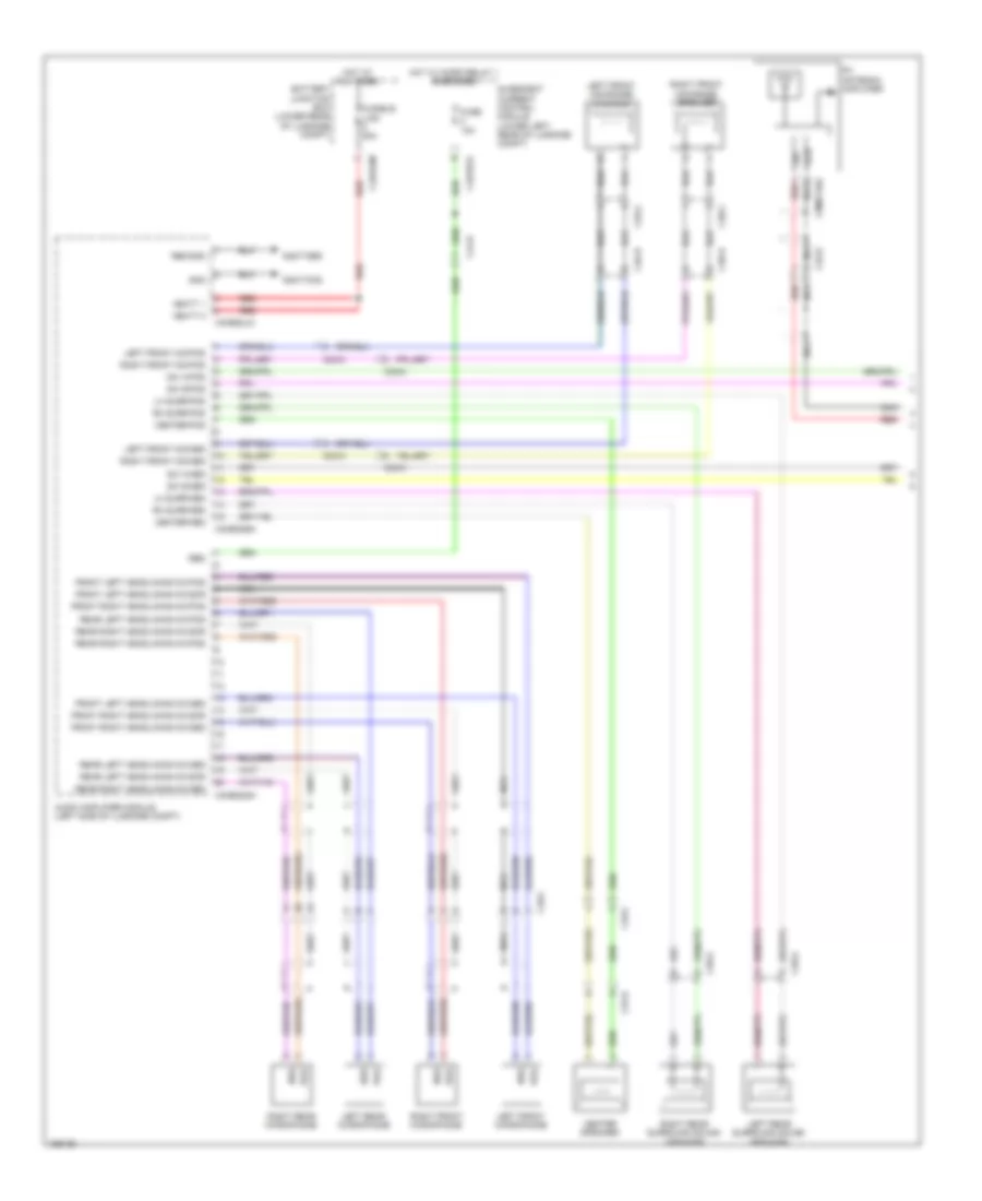 Navigation Wiring Diagram 21 Speaker System 1 of 5 for Jaguar XJ 2014