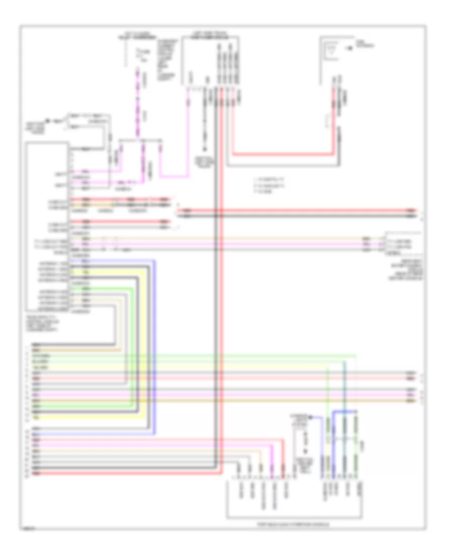Navigation Wiring Diagram, 21 Speaker System (3 of 5) for Jaguar XJ 2014