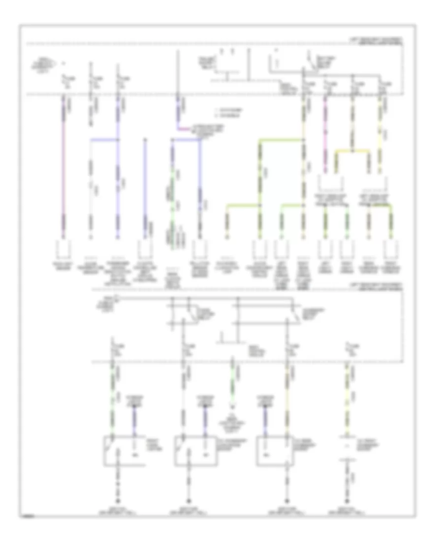Power Distribution Wiring Diagram 5 of 7 for Jaguar XJ 2014
