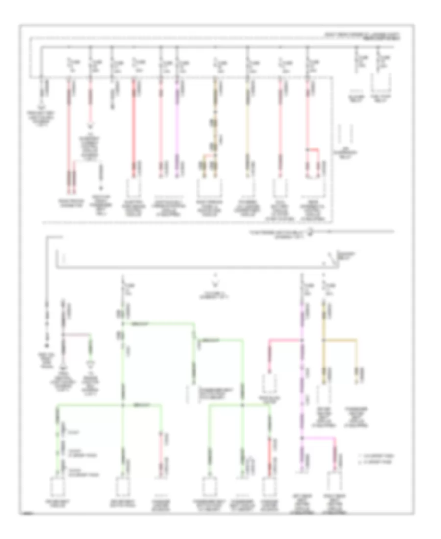 Power Distribution Wiring Diagram 6 of 7 for Jaguar XJ 2014