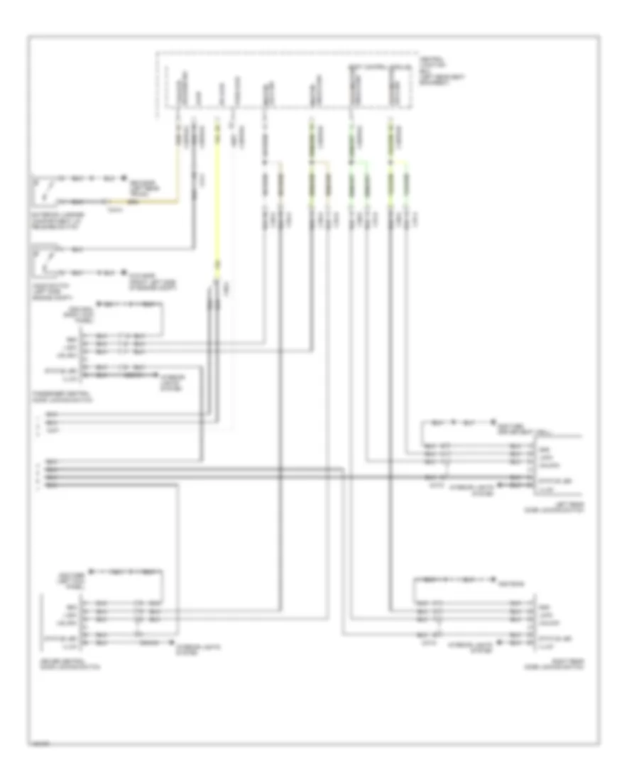Door Lock Wiring Diagram (4 of 4) for Jaguar XJ 2014