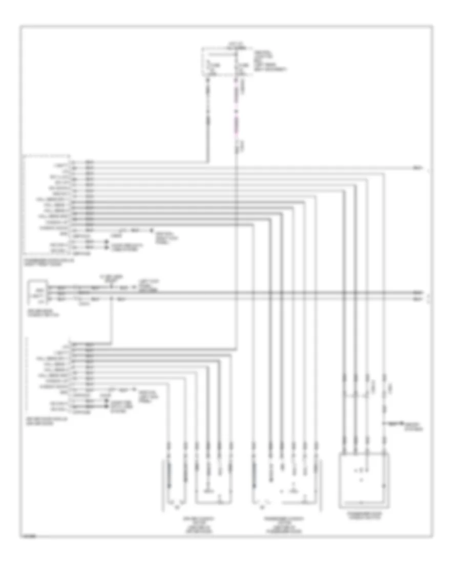 Power Windows Wiring Diagram 1 of 2 for Jaguar XJ 2014