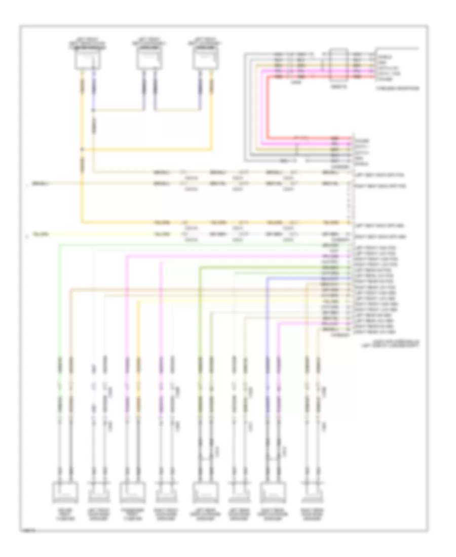 Premium Radio Wiring Diagram, 21 Speaker System (5 of 5) for Jaguar XJ 2014