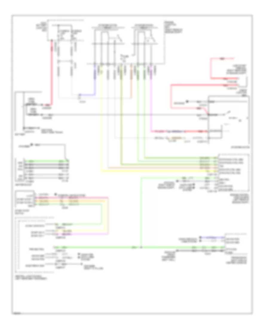 Starting Wiring Diagram, with Start-Stop System for Jaguar XJ 2014