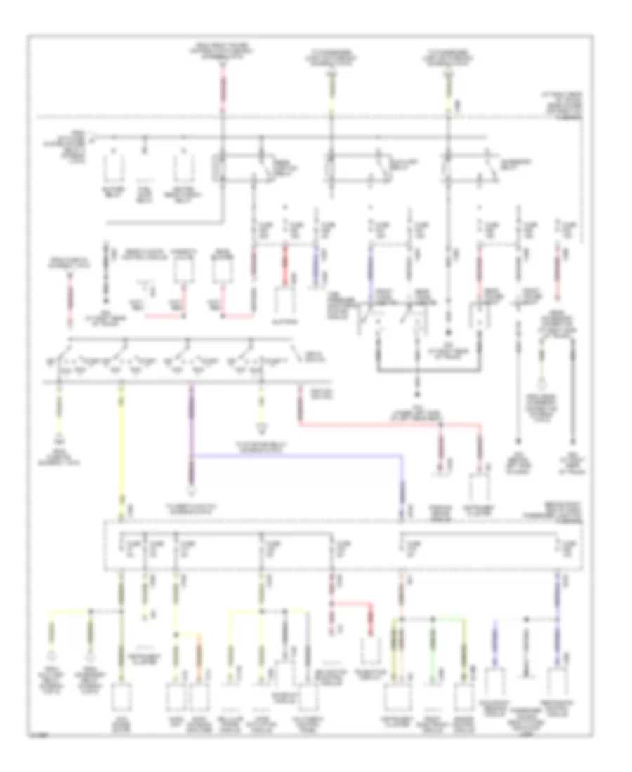 Power Distribution Wiring Diagram (5 of 6) for Jaguar XJ8 Super V8 2009