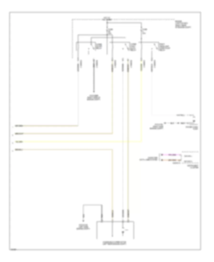 WiperWasher Wiring Diagram (2 of 2) for Jaguar XJ L Portfolio 2014