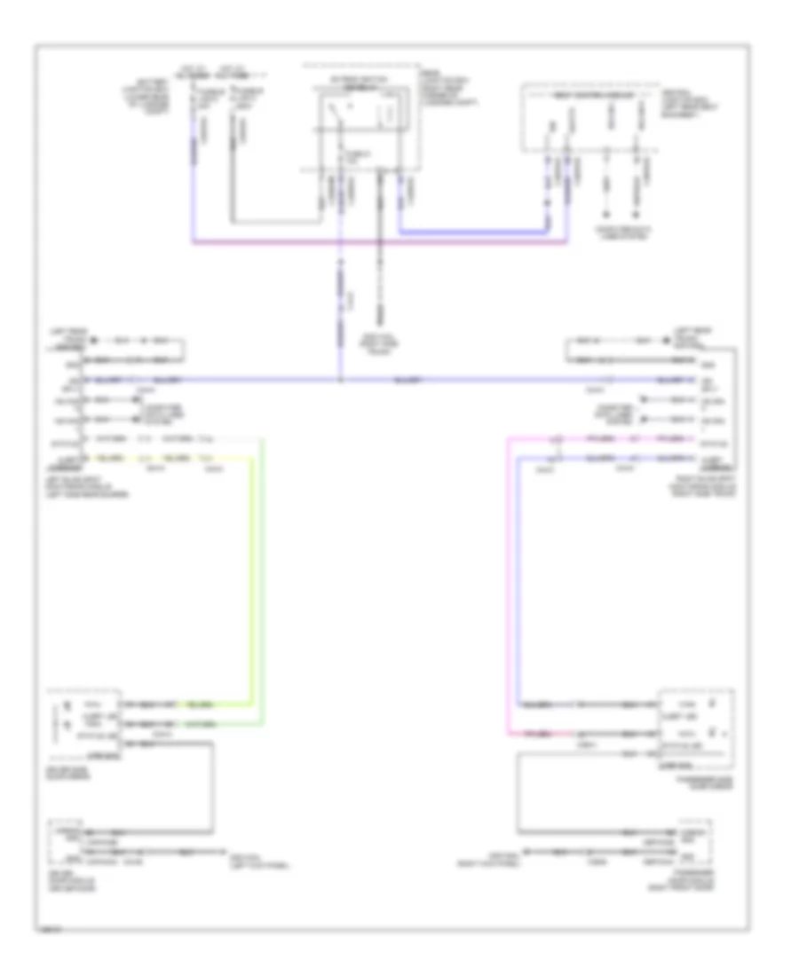 Blind Spot Monitoring Wiring Diagram for Jaguar XJ L Portfolio 2014
