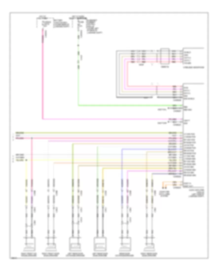 Navigation Wiring Diagram, 10 Speaker System (4 of 4) for Jaguar XJ L Portfolio 2014