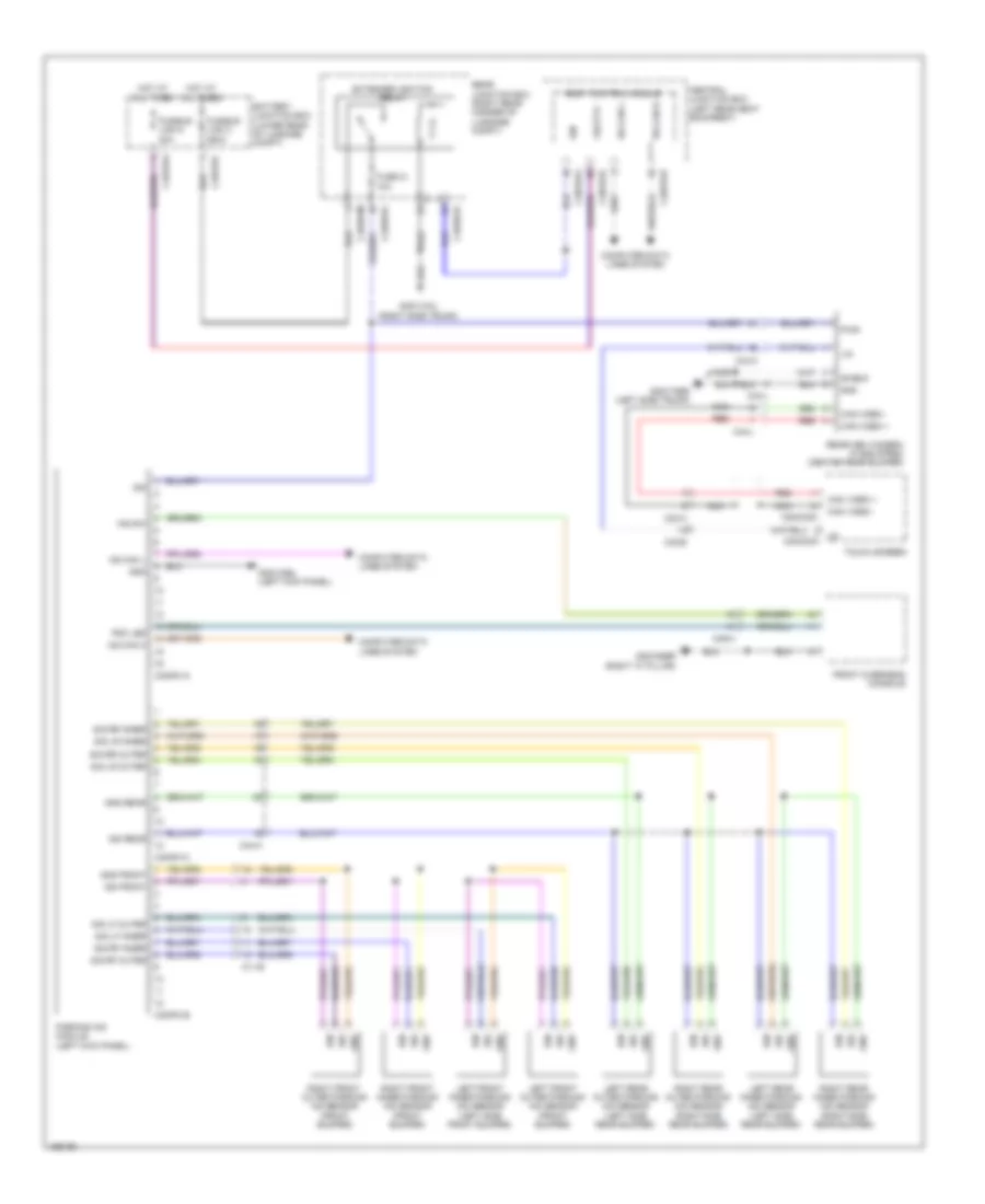 Parking Assistant Wiring Diagram for Jaguar XJ L Portfolio 2014