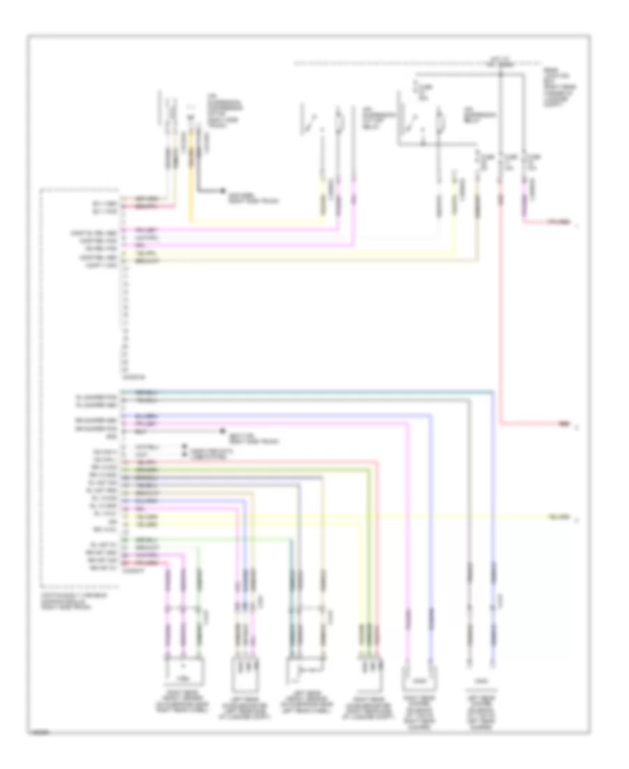 Electronic Suspension Wiring Diagram 1 of 2 for Jaguar XJ L Supercharged 2014