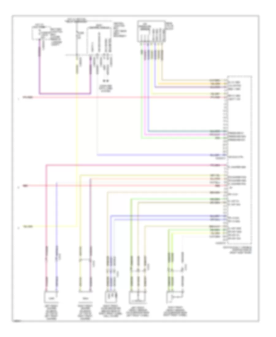 Electronic Suspension Wiring Diagram 2 of 2 for Jaguar XJ L Supercharged 2014