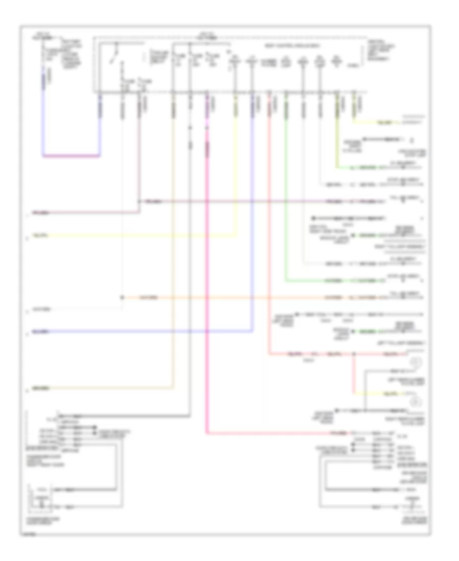 Exterior Lamps Wiring Diagram (2 of 2) for Jaguar XJ L Supercharged 2014