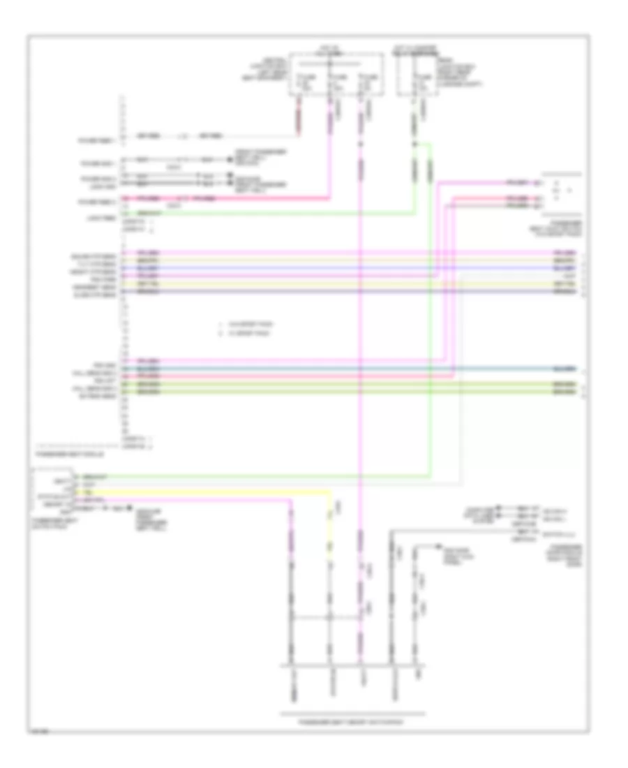 Passengers Memory Seat Wiring Diagram (1 of 2) for Jaguar XJ L Supercharged 2014