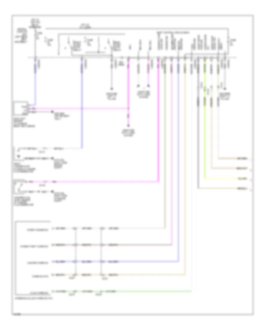 Wiper Washer Wiring Diagram 1 of 2 for Jaguar XJ Supercharged 2014