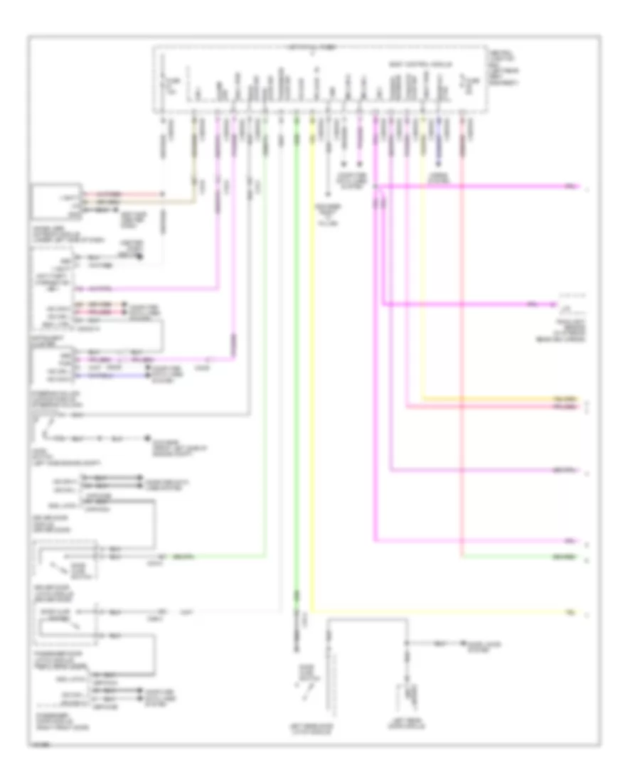 Anti theft Wiring Diagram 1 of 2 for Jaguar XJ Supercharged 2014