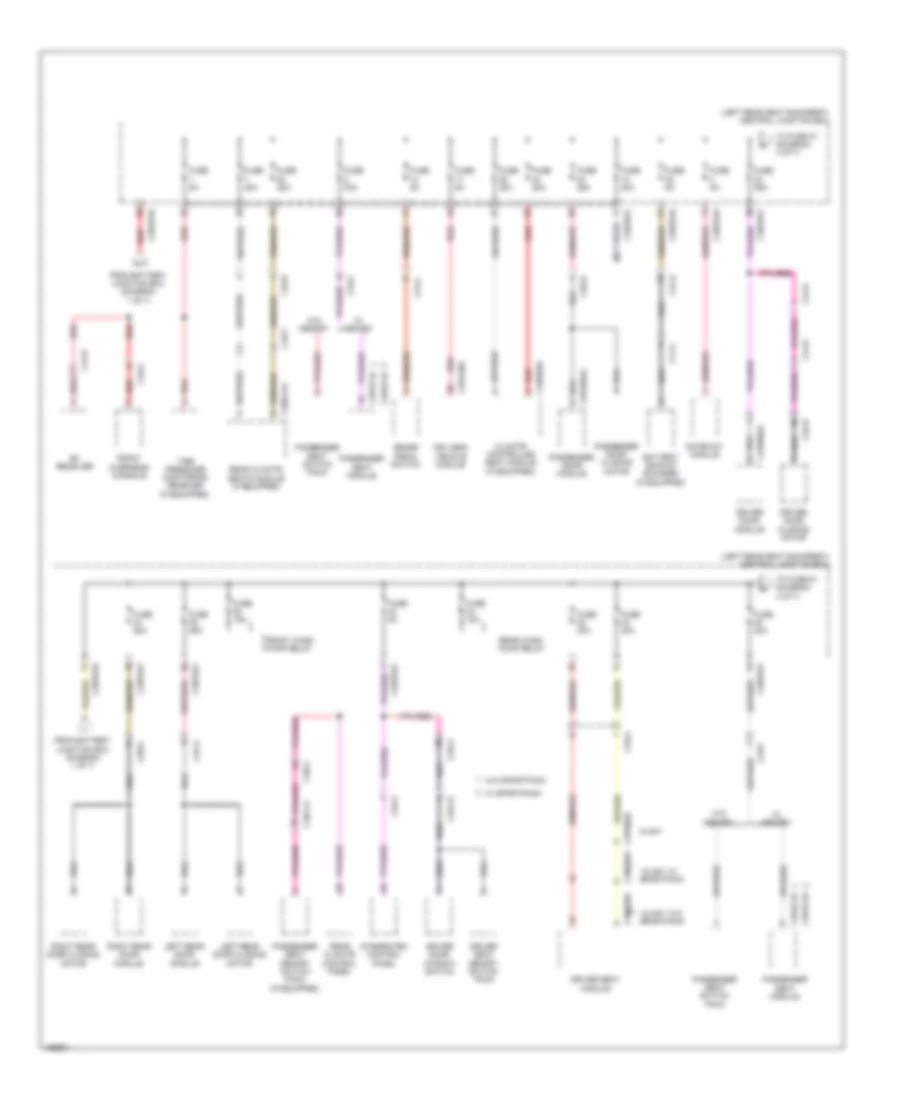 Power Distribution Wiring Diagram (3 of 7) for Jaguar XJ Supercharged 2014