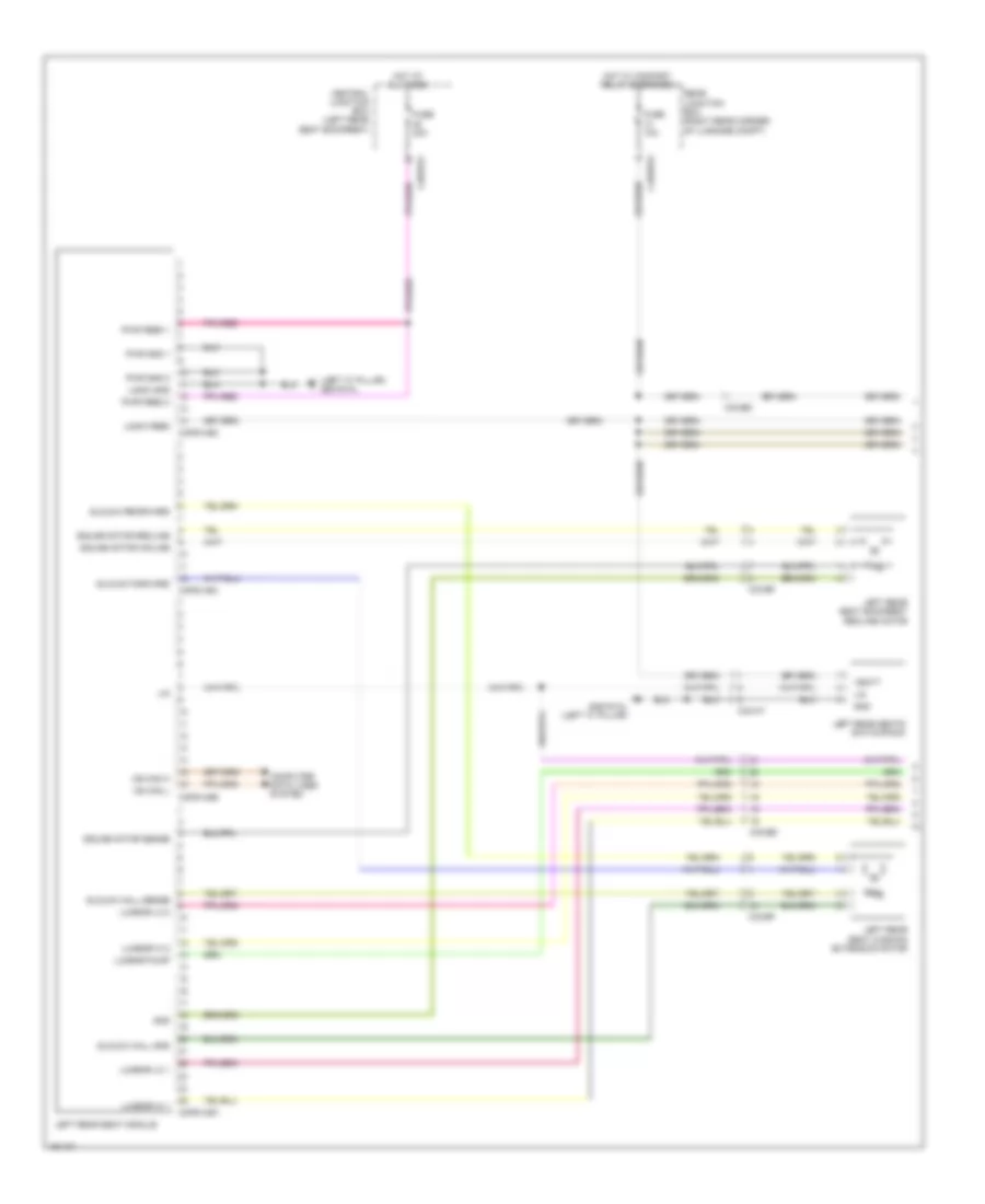 Rear Power Seat Wiring Diagram (1 of 3) for Jaguar XJ Supercharged 2014
