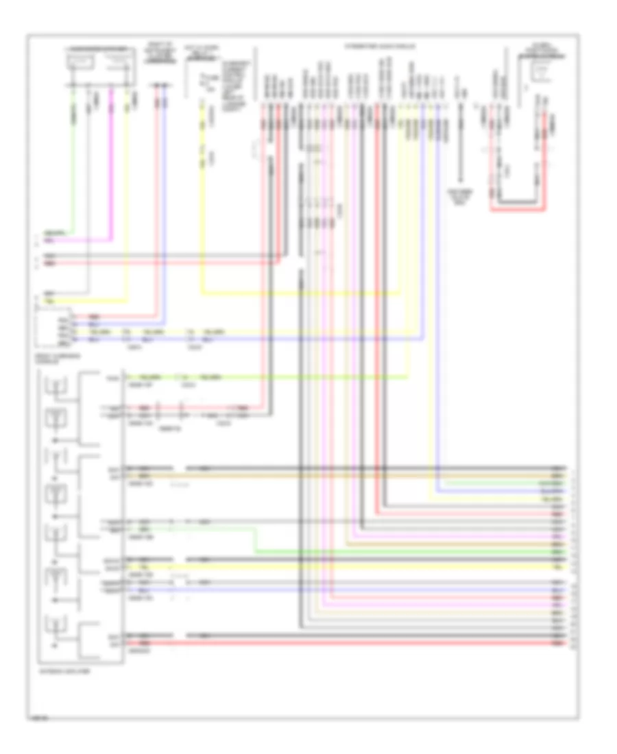 Navigation Wiring Diagram, 21 Speaker System (2 of 5) for Jaguar XJR 2014