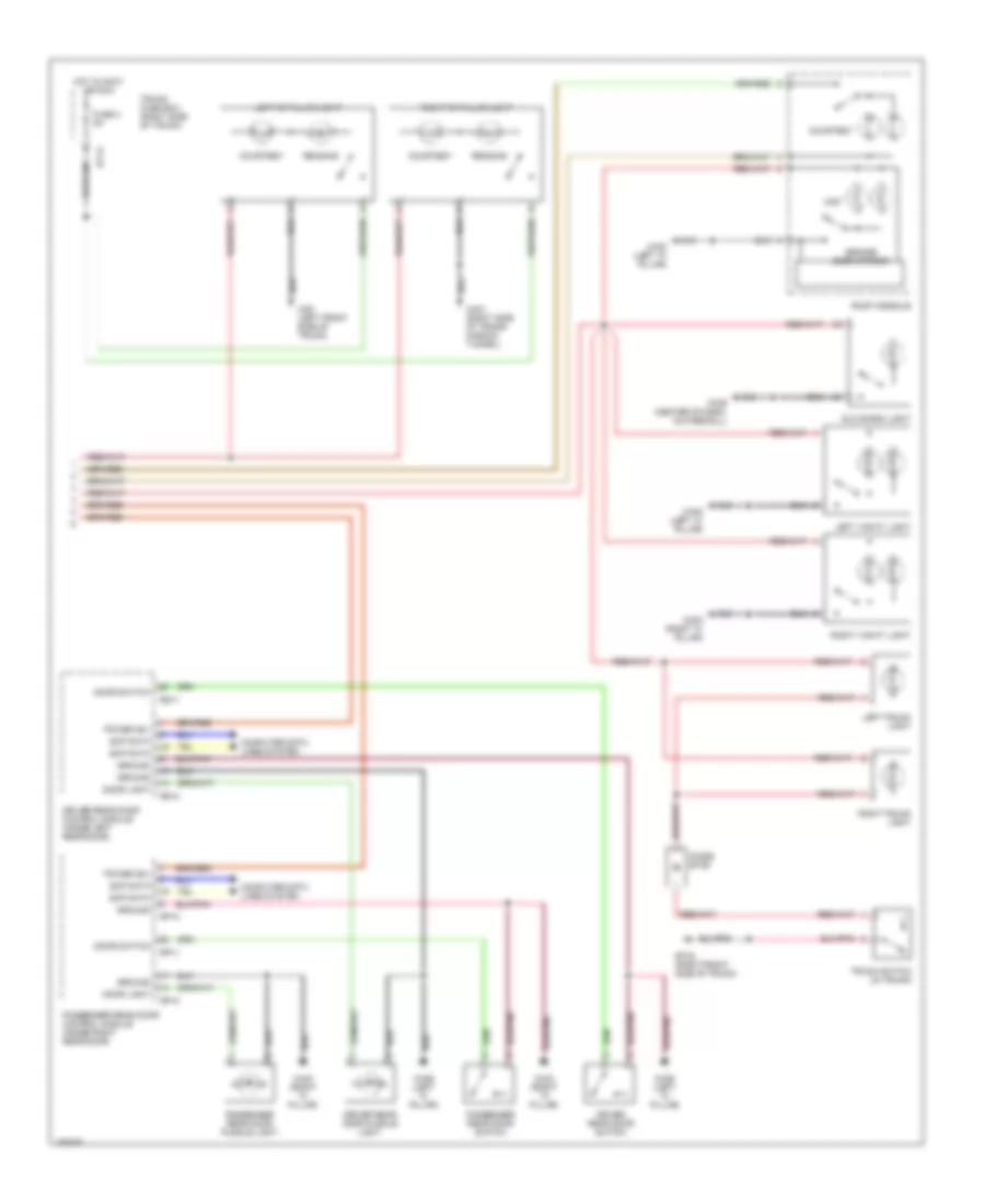Courtesy Lamps Wiring Diagram 2 of 2 for Jaguar XJ8 2002