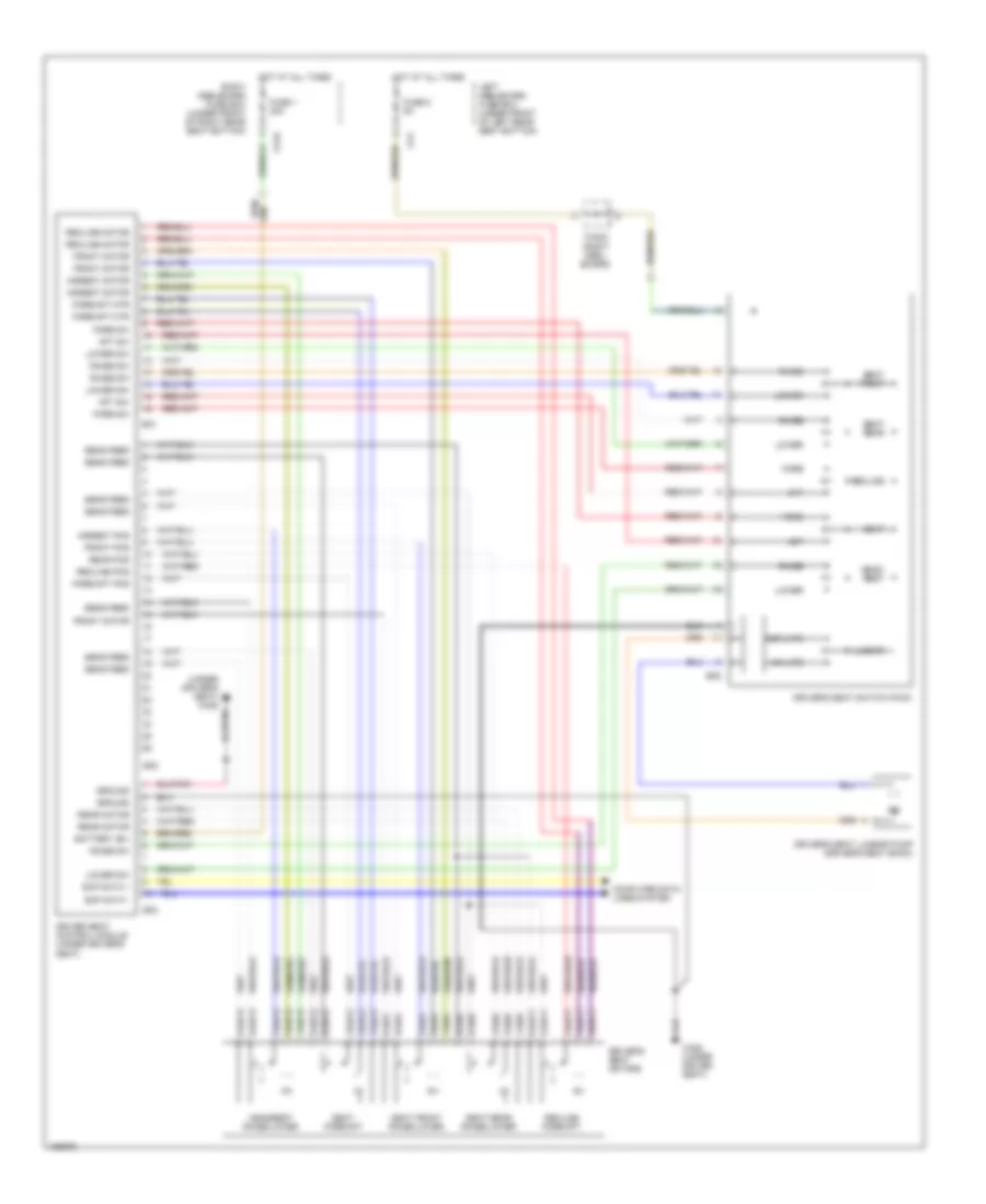 Driver s Memory Seat Wiring Diagram 1 of 2 for Jaguar XJ8 2002