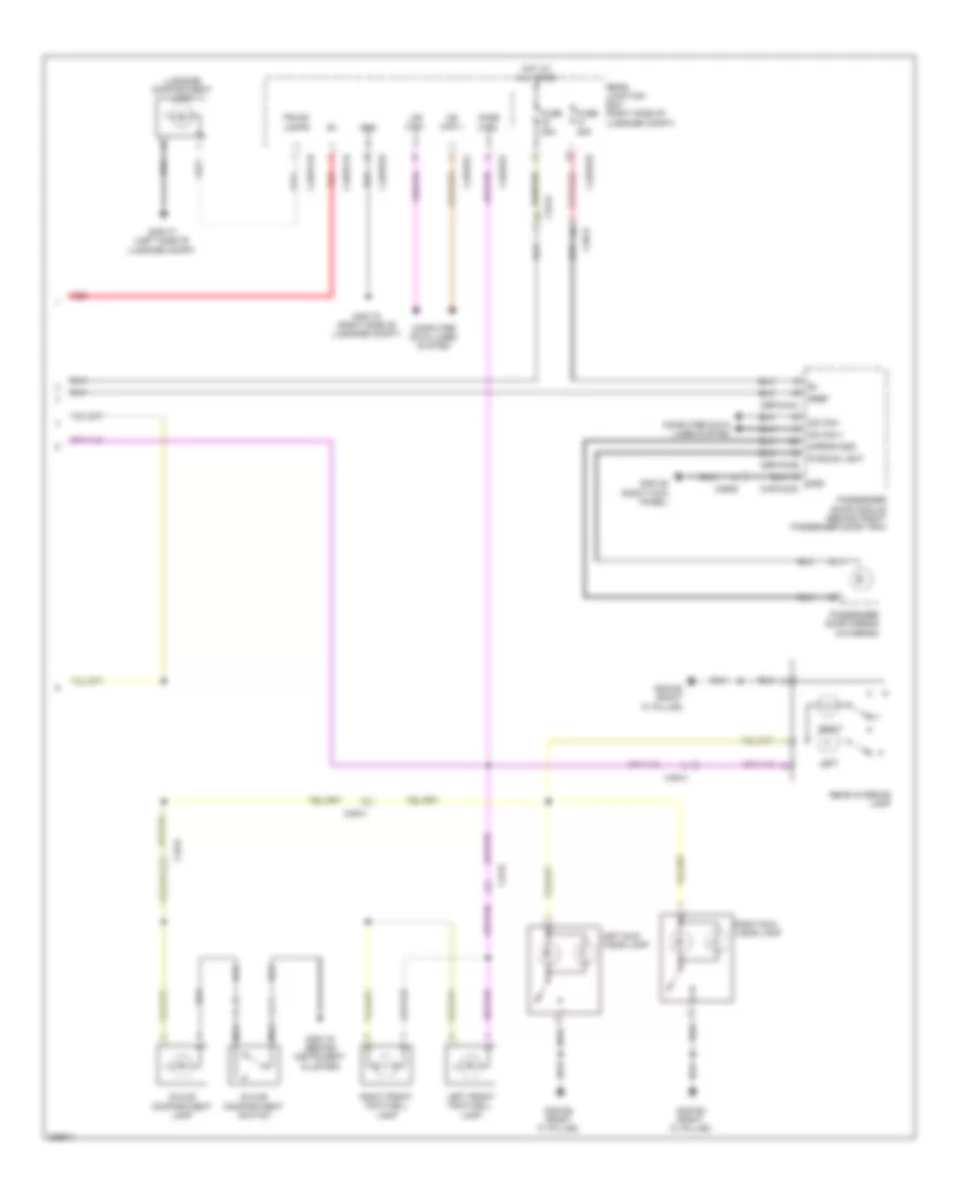 Courtesy Lamps Wiring Diagram 2 of 2 for Jaguar XF 2010