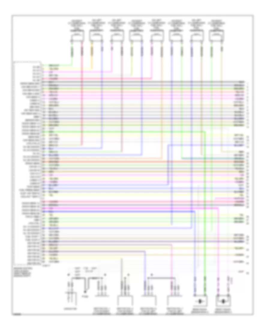 5.0L, Engine Performance Wiring Diagram (1 of 6) for Jaguar XF Supercharged 2010
