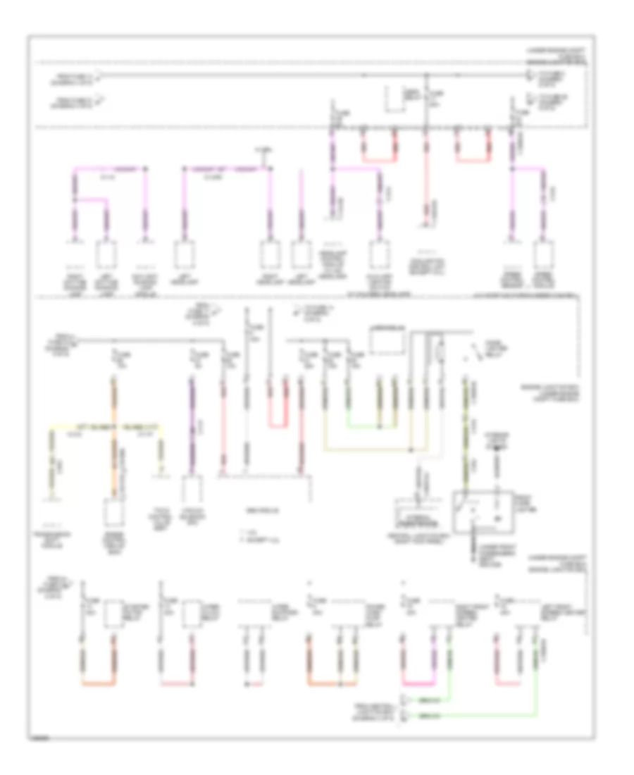 Power Distribution Wiring Diagram (5 of 5) for Jaguar XF Supercharged 2010
