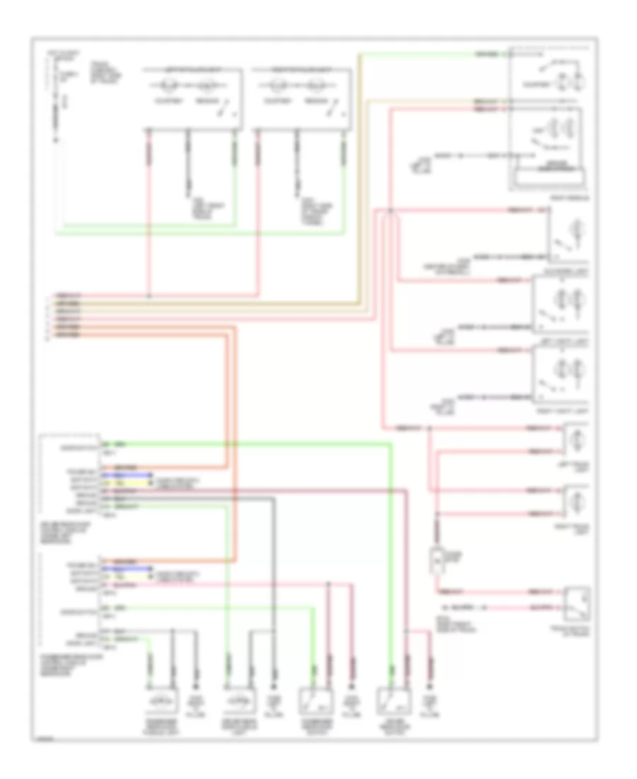 Courtesy Lamps Wiring Diagram 2 of 2 for Jaguar XJR 100 2002