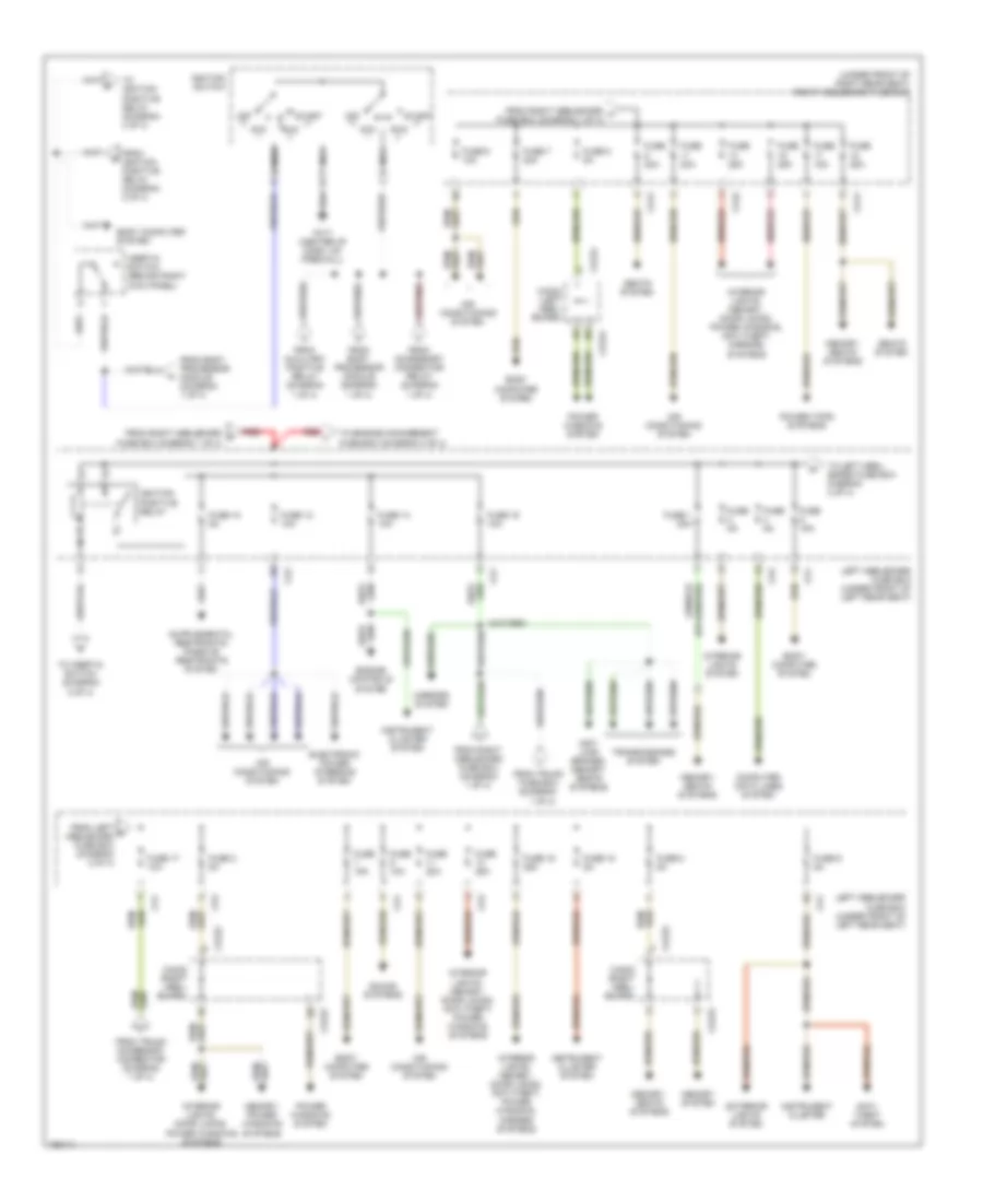 Power Distribution Wiring Diagram 2 of 4 for Jaguar XJR 100 2002