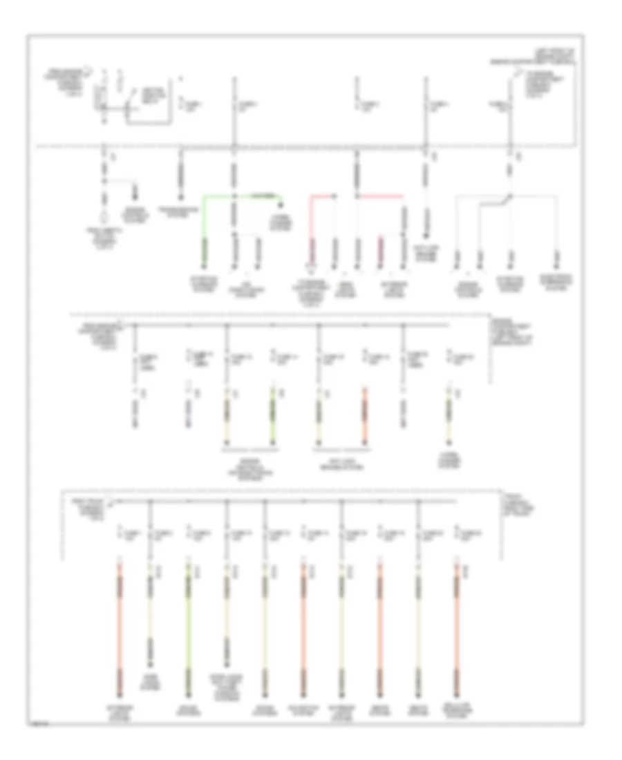 Power Distribution Wiring Diagram 4 of 4 for Jaguar XJR 100 2002